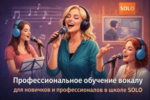 Профессиональное обучение вокалу для новичков и профессионалов в школе SOLO