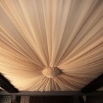 Draping the ceiling with fabric