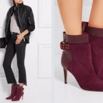 How to Wear Burgundy Ankle Boots