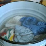 Boiling clothes