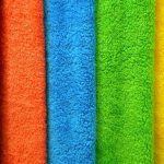 Махровые полотенца разных цветов