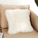faux wool pillow