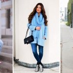 What to wear with a blue coat - 32 photos of the most fashionable looks this season