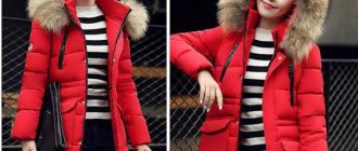 what to wear with a red knee-length down jacket