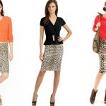 What to wear with a leopard print pencil skirt?