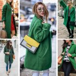 what to wear with a green coat